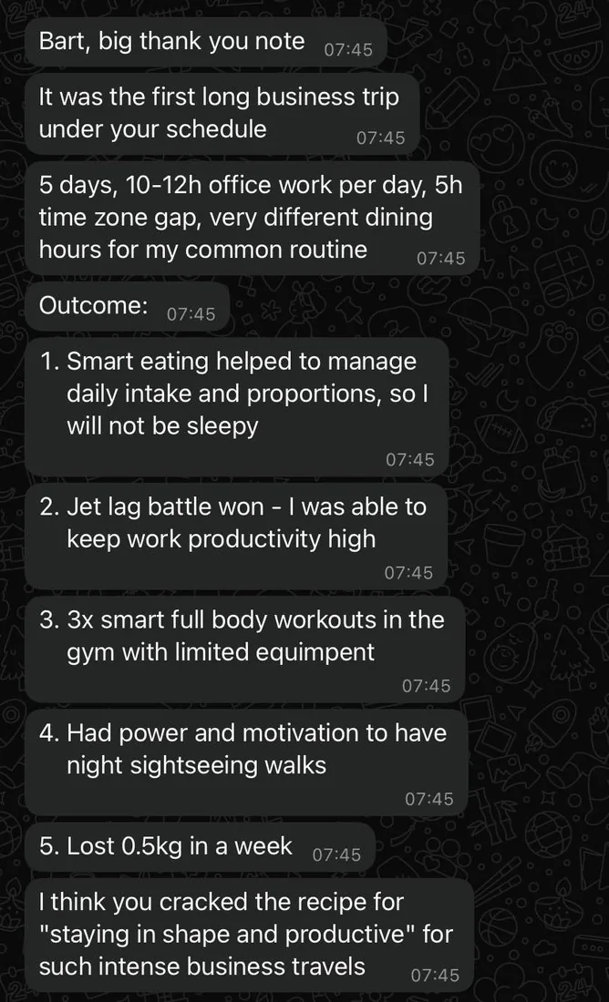 Former athlete founder client testimonial 3