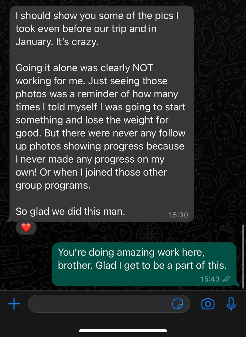 Former athlete founder client testimonial 10