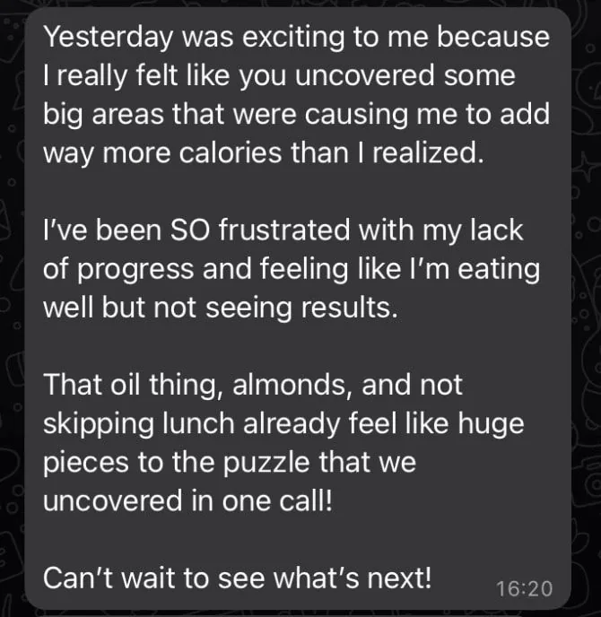 Former athlete founder client testimonial 15