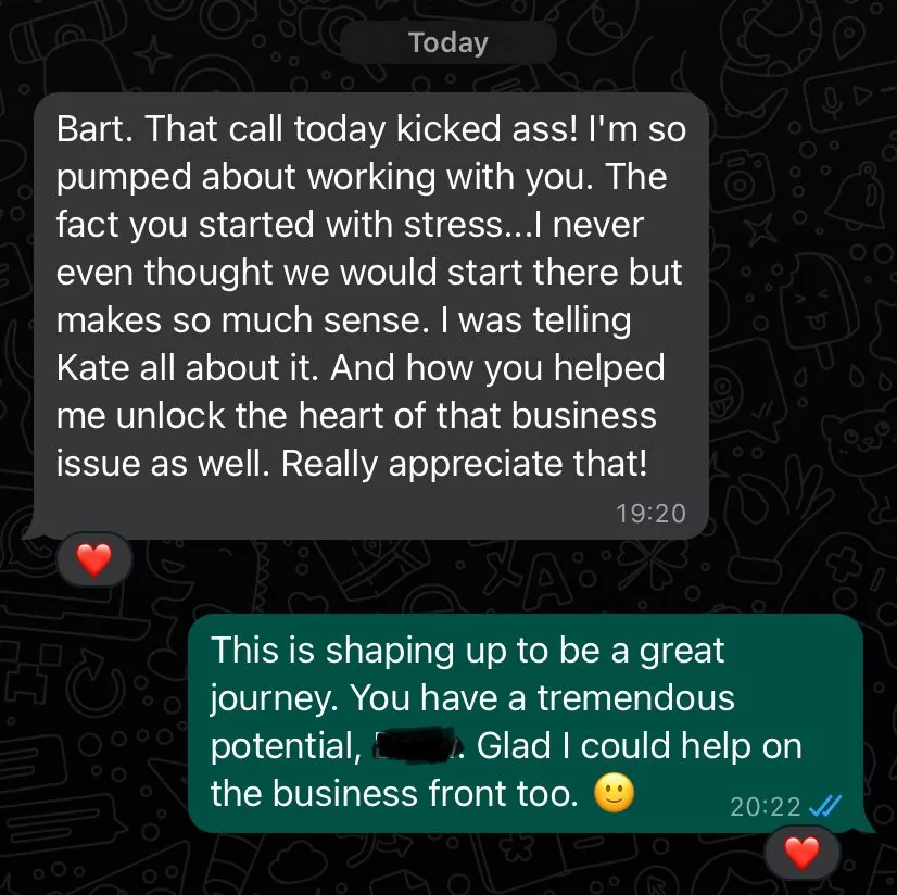Former athlete founder client testimonial 8